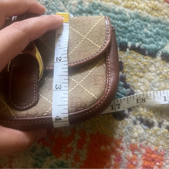 DOONEY & BOURKE Brown Canvas Signature Monogram DB Wristlet Wallet - Picture 5 of 5